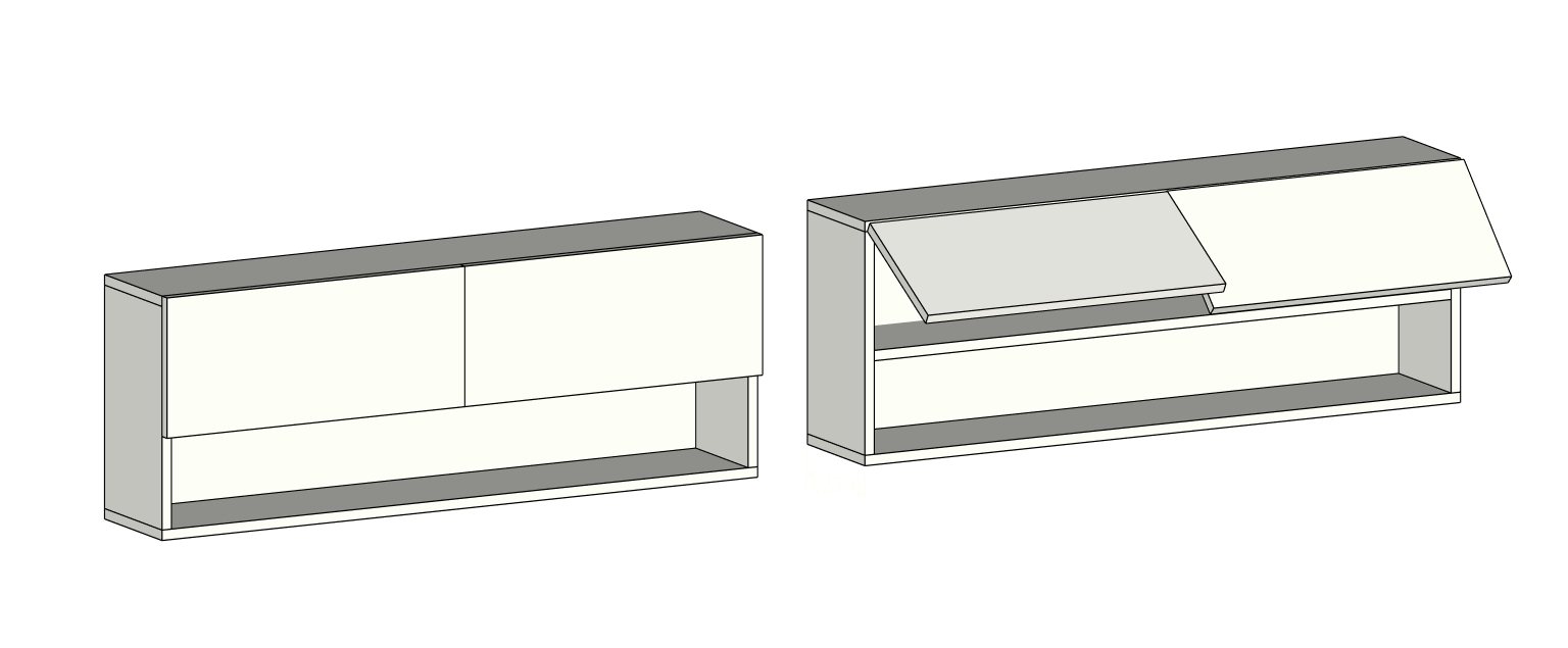Mueble toallero del baño · axonométrica