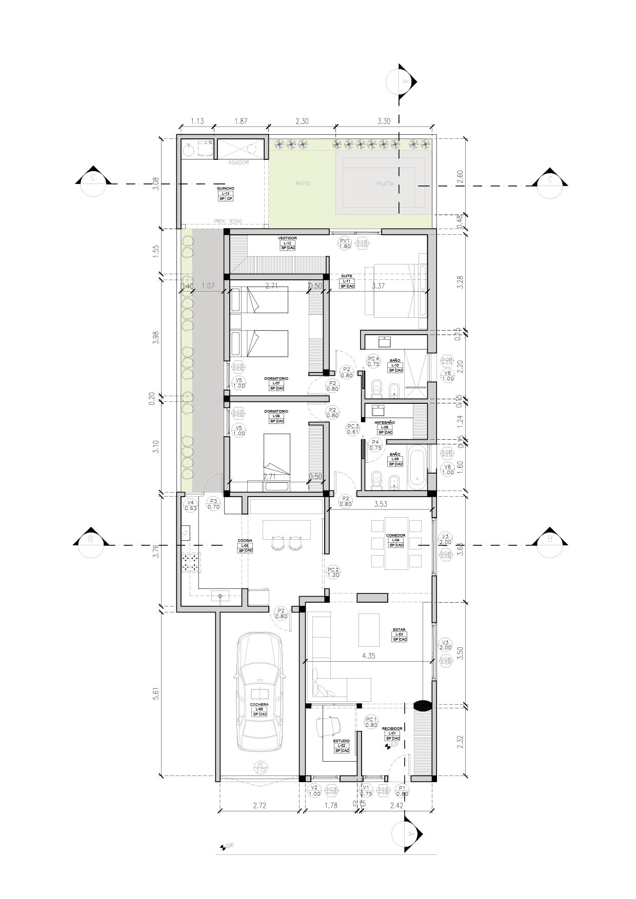 Planta de arquitectura