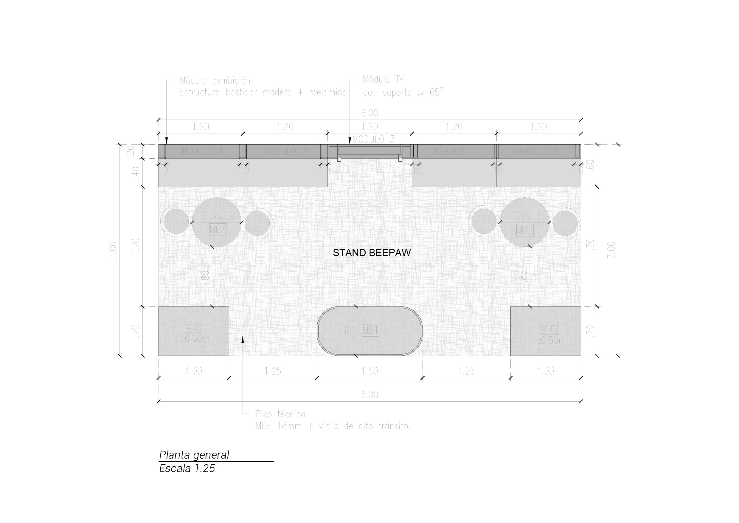 Esquema de armado modular